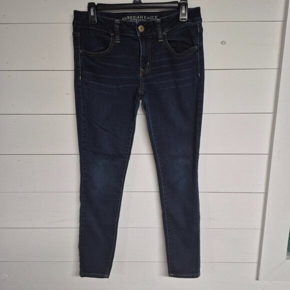 American Eagle Outfitters Denim - American Eagle Outfitters Womens Dark Wash Skinny Jeans Size 6 Short